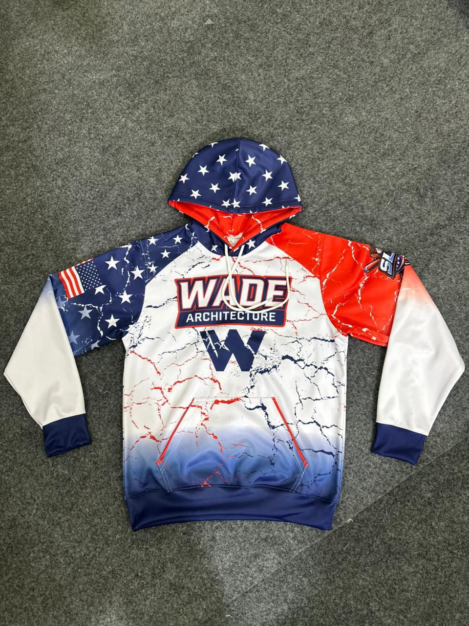Wade Architecture stars and stripes custom hoodie