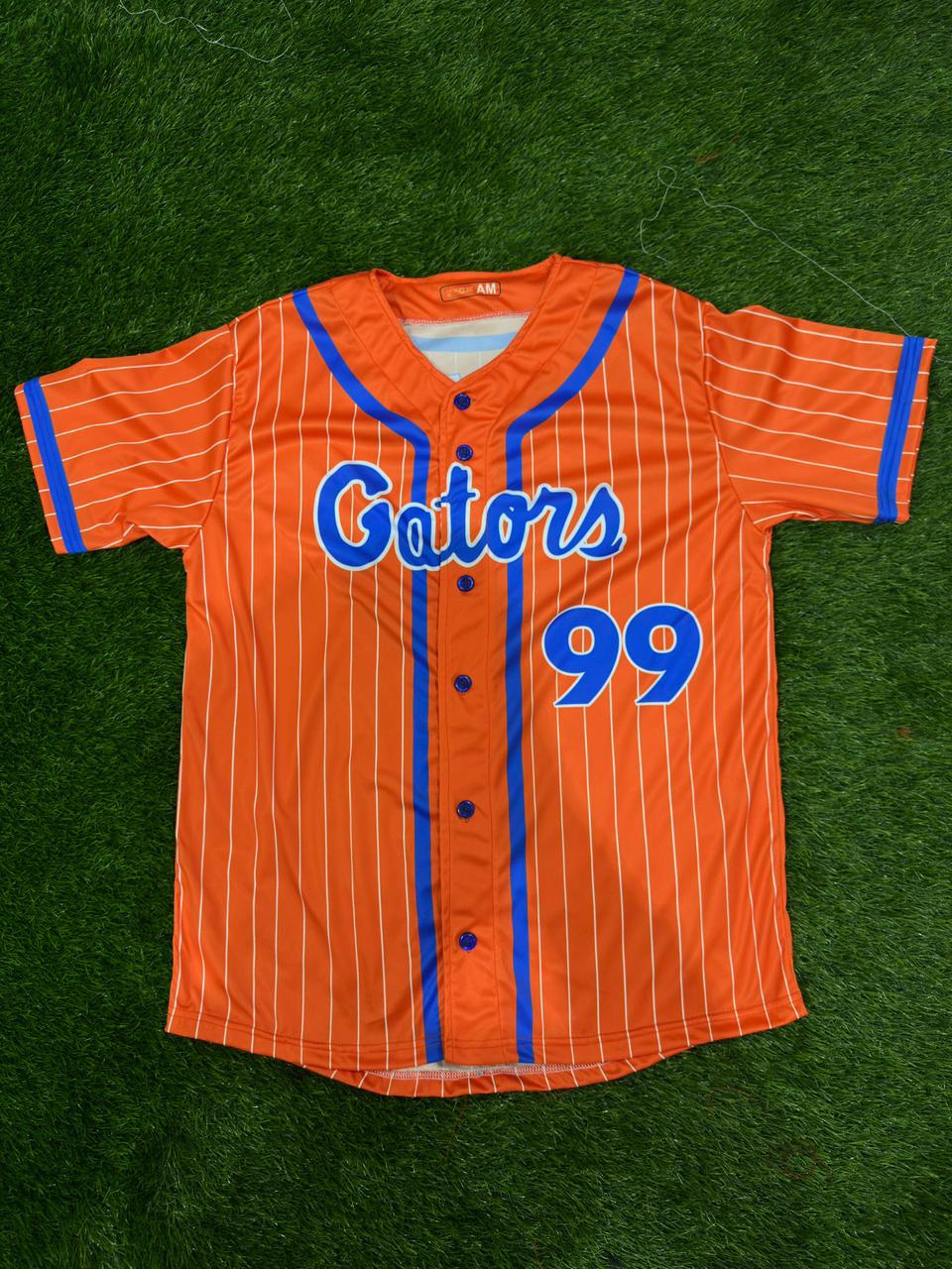 Gators #99 custom baseball jersey